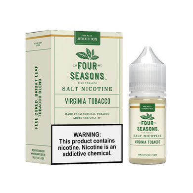 Four Seasons Salts Virginia Tobacco (30mL) - The V Spot Thousand Oaks