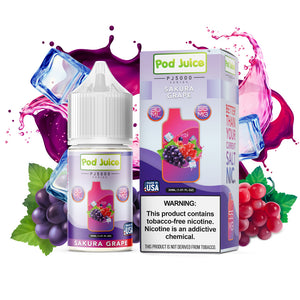 Pod Juice PJ5000 Sakura Grape - The V Spot Thousand Oaks
