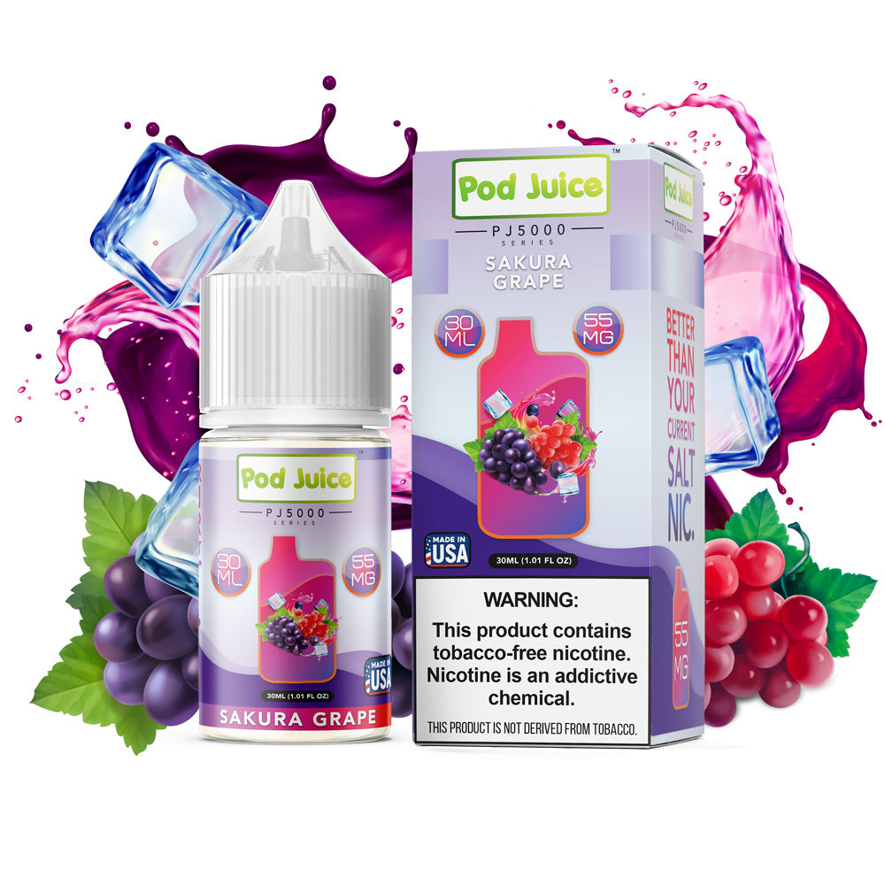 Pod Juice PJ5000 Sakura Grape - The V Spot Thousand Oaks