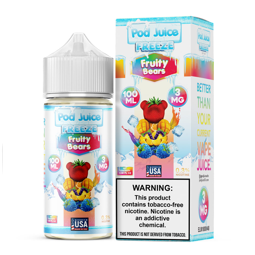 Pod Juice Fruity Bears Freeze 100mL - The V Spot Thousand Oaks