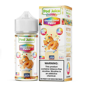 Pod Juice Glazed Donut Peblz 100mL - The V Spot Thousand Oaks